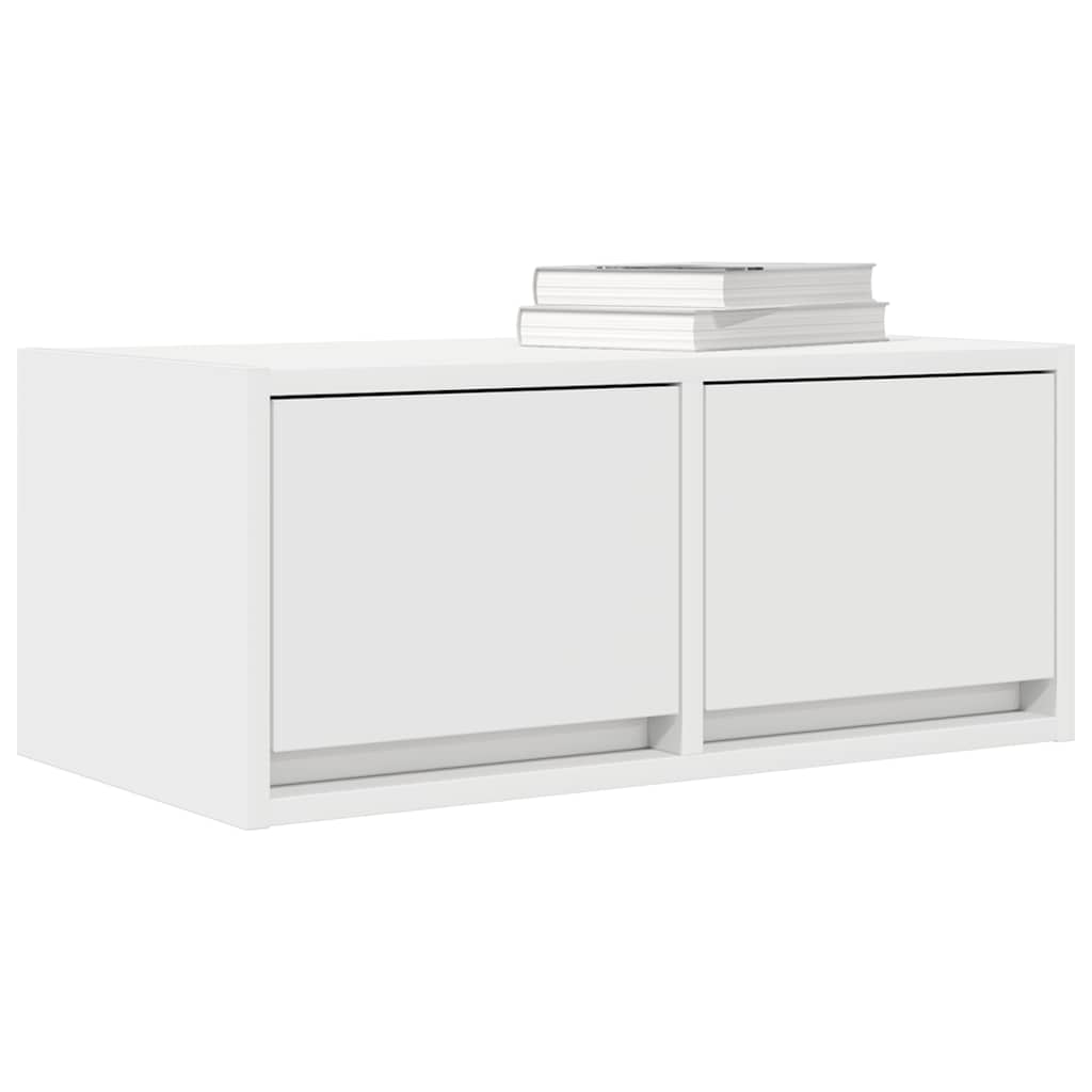 Móveis de TV 2 pcs 60x31x25,5 cm deriv. madeira branco