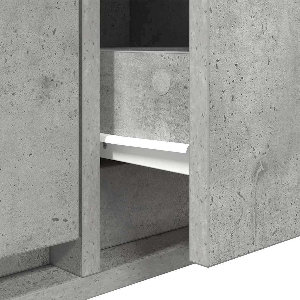 Móvel de TV 60x31x25,5 cm derivados de madeira cinza cimento