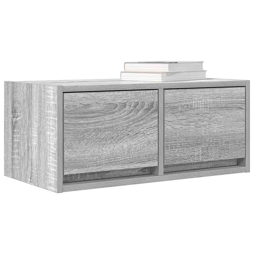 Móvel de TV 60x31x25,5 cm derivados de madeira cinzento sonoma