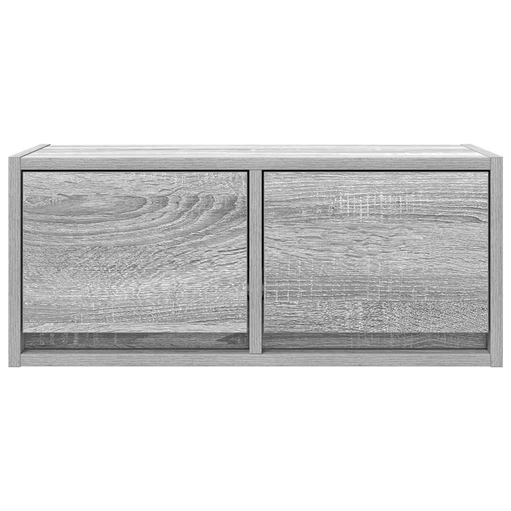 Móvel de TV 60x31x25,5 cm derivados de madeira cinzento sonoma
