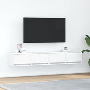 Móveis de TV 2 pcs 80x31x25,5 cm deriv. madeira branco