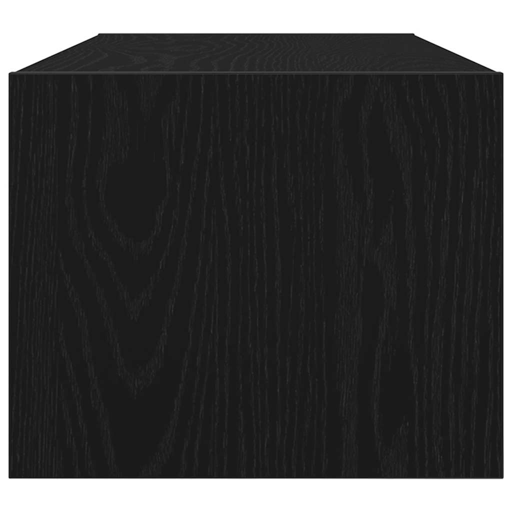 Móvel de TV 80x31x25,5 cm derivados de madeira carvalho preto