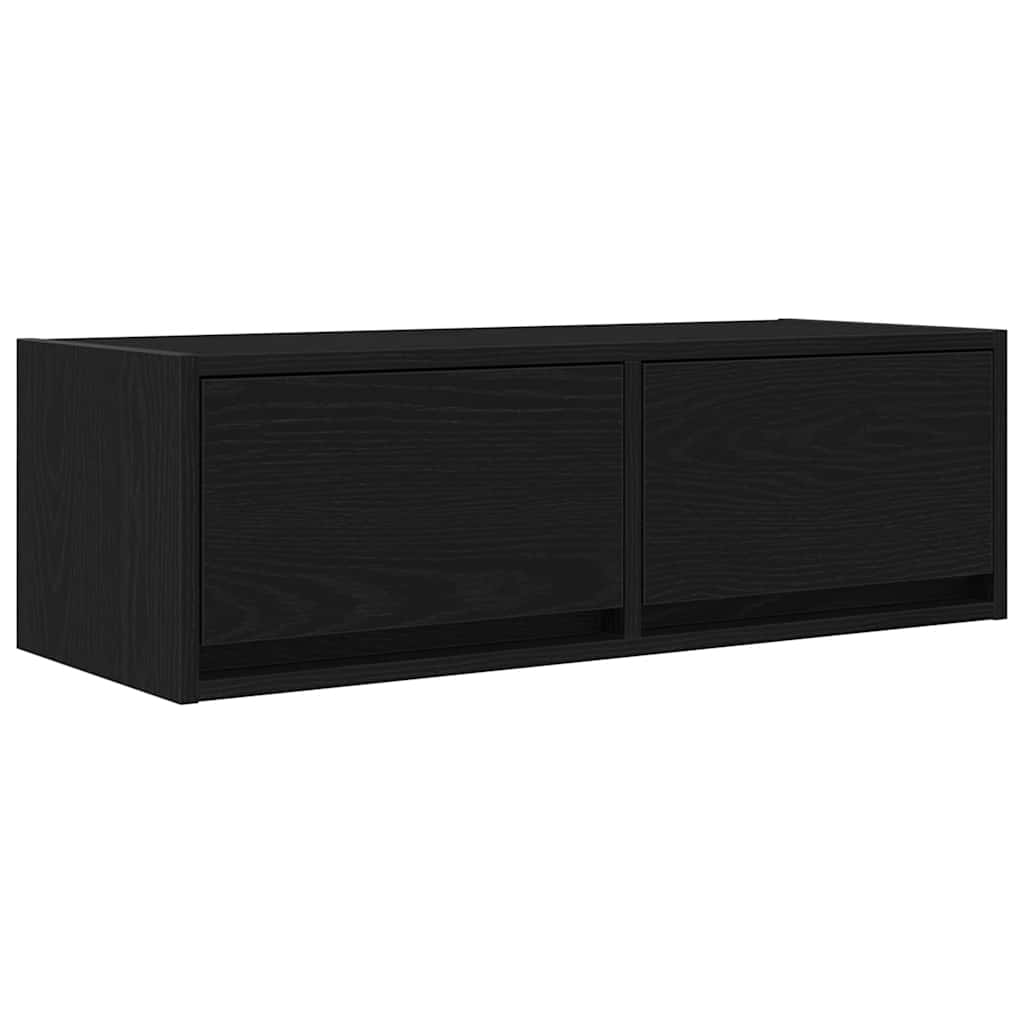 Móveis de TV 2pcs 80x31x25,5cm deriv. madeira carvalho preto