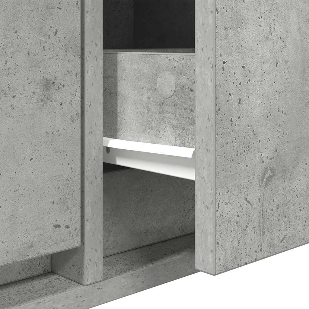 Móvel de TV 80x31x25,5 cm derivados de madeira cinza cimento