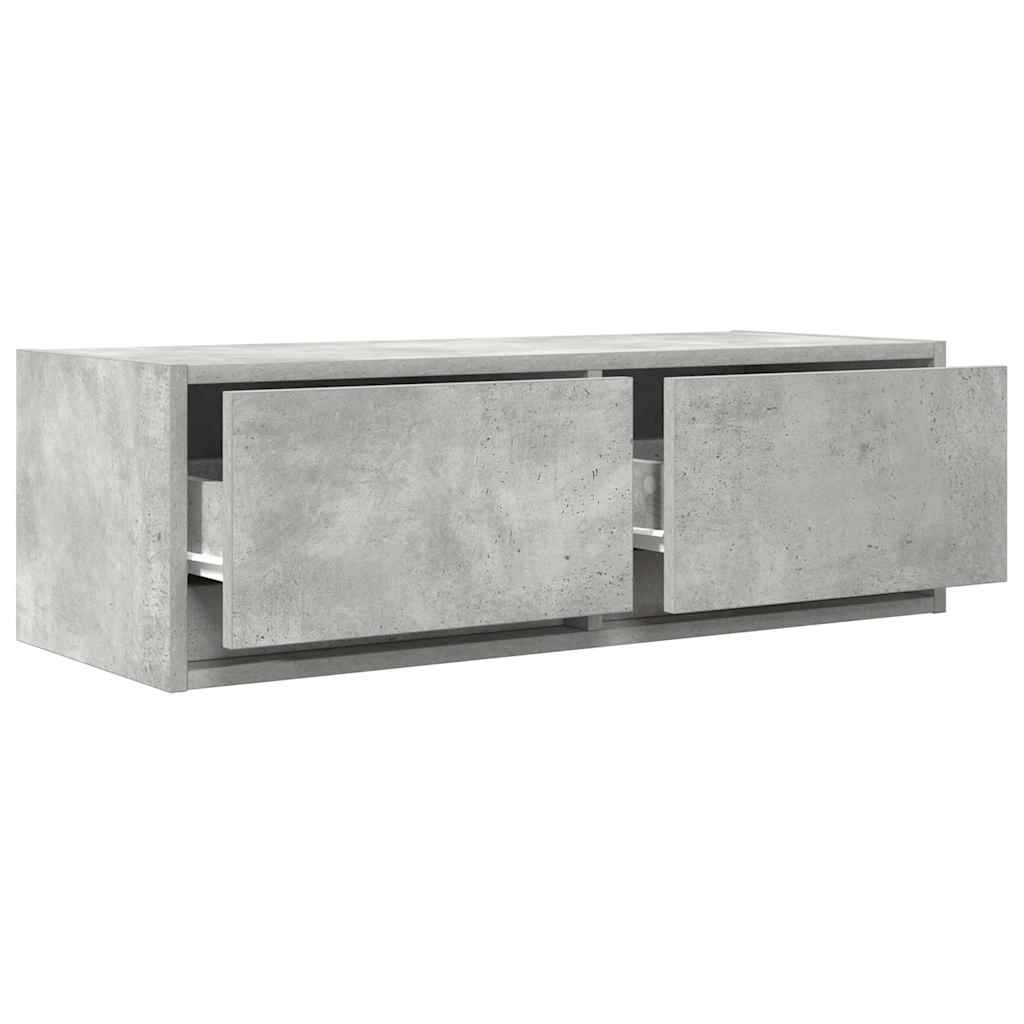 Móvel de TV 80x31x25,5 cm derivados de madeira cinza cimento
