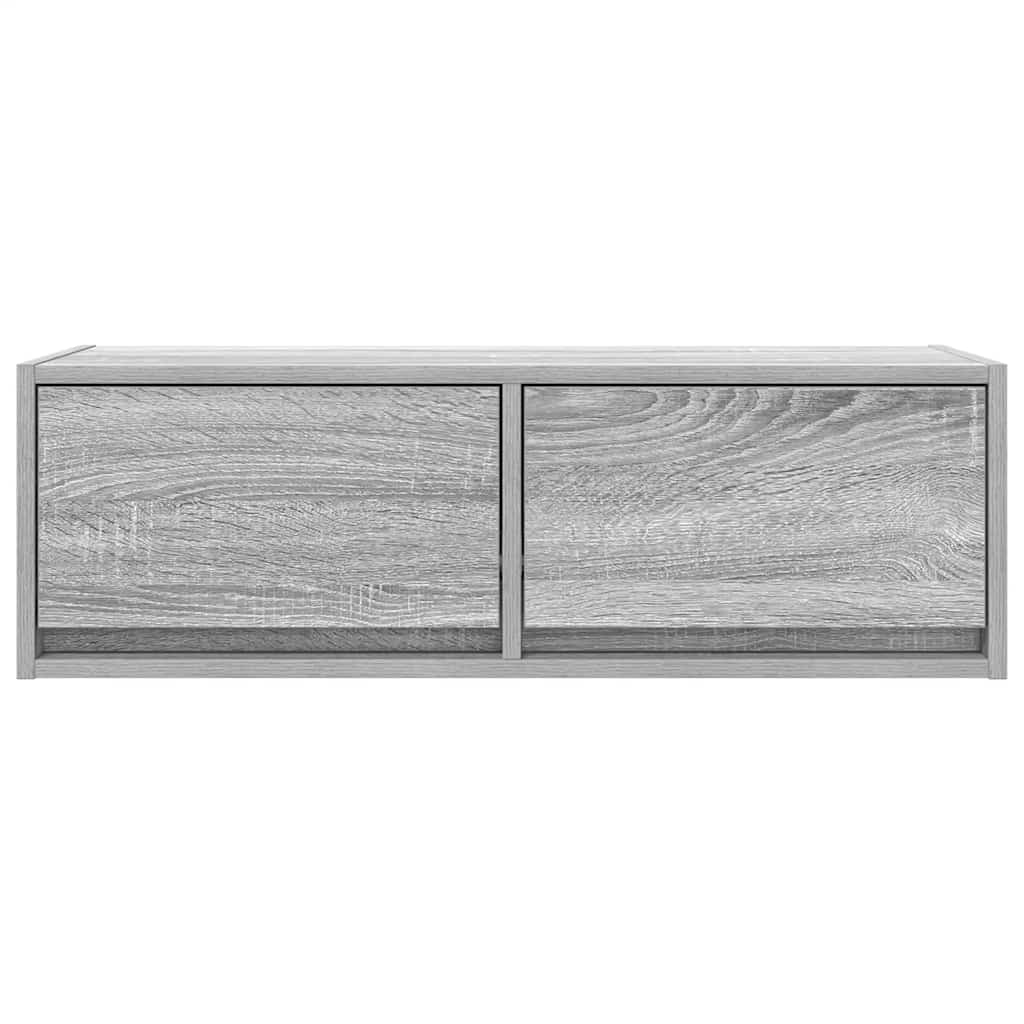 Móvel de TV 80x31x25,5 cm derivados de madeira sonoma cinzento