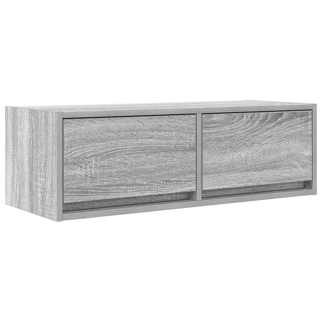 Móveis de TV 2pcs 80x31x25,5cm deriv. madeira sonoma cinzento