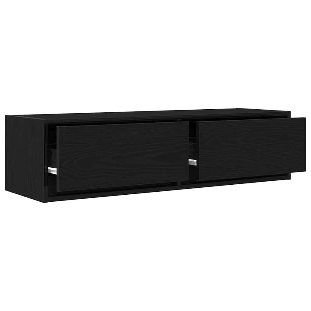 Gabinete para TV com gaveta Carvalho preto 100 x 31 x 25.5 cm