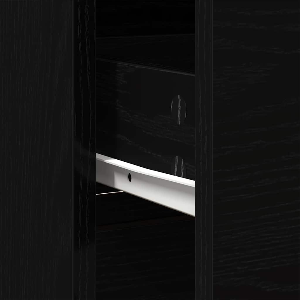 Aparador c/ gaveta 80x34x76 cm deriv. madeira carvalho preto