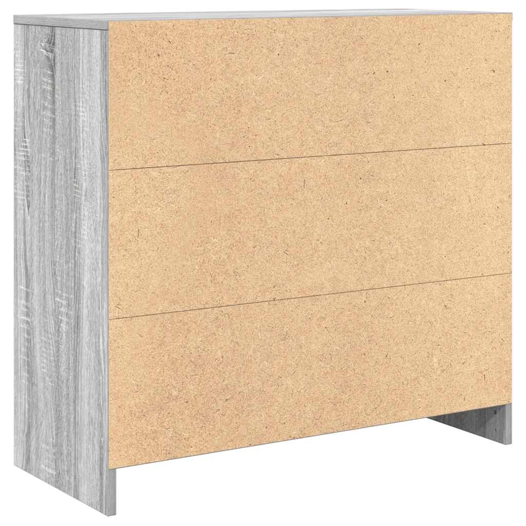 Aparador c/ gaveta derivados de madeira sonoma cinzento