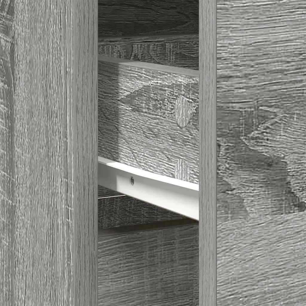 Aparador c/ gaveta derivados de madeira sonoma cinzento