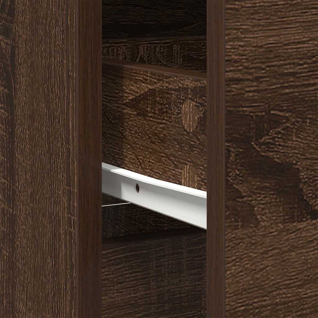 Aparador c/ gaveta 80x34x76 cm deriv. madeira carvalho castanho