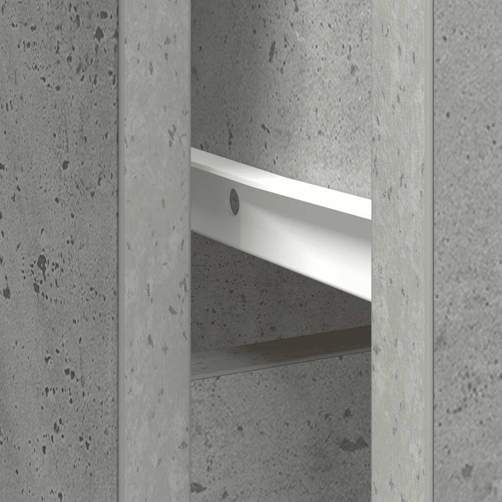 Aparador c/ gaveta derivados de madeira cinza cimento