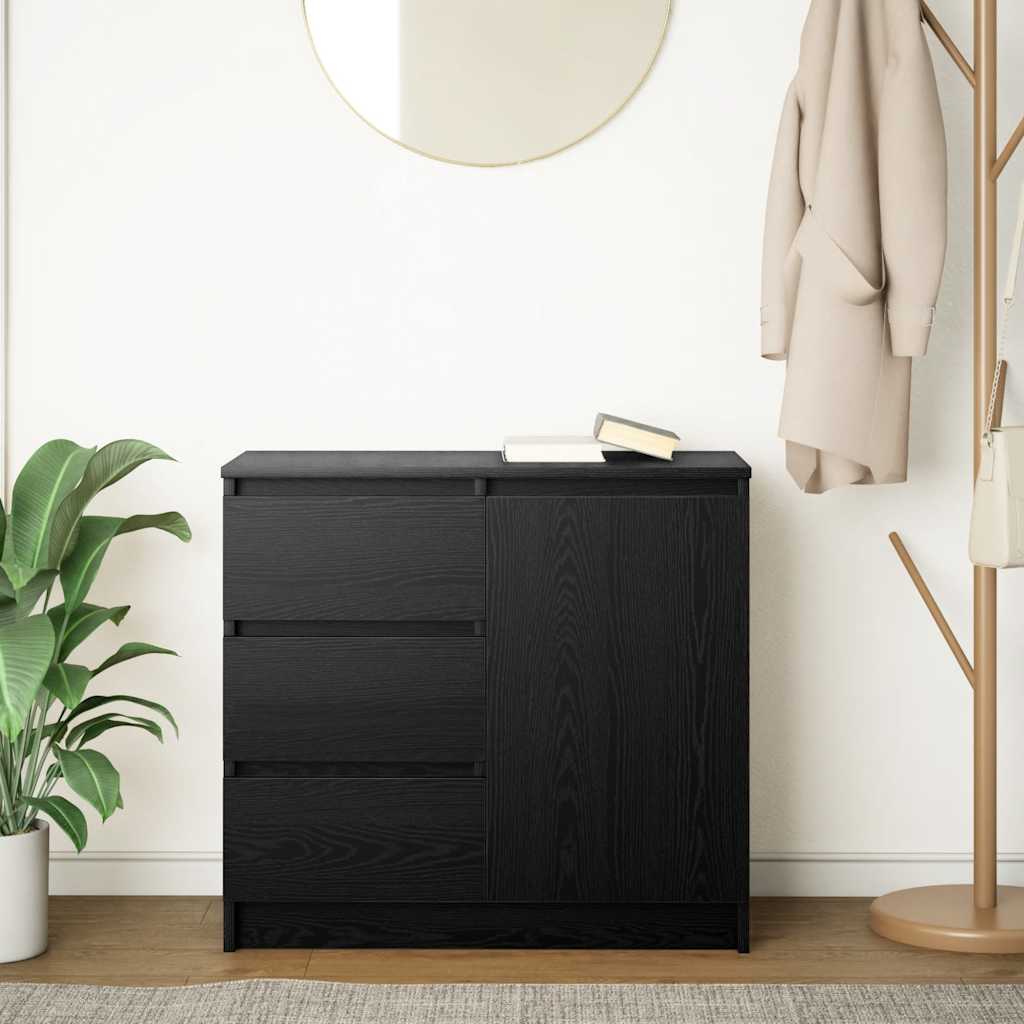 Aparador c/ gaveta derivados de madeira carvalho preto