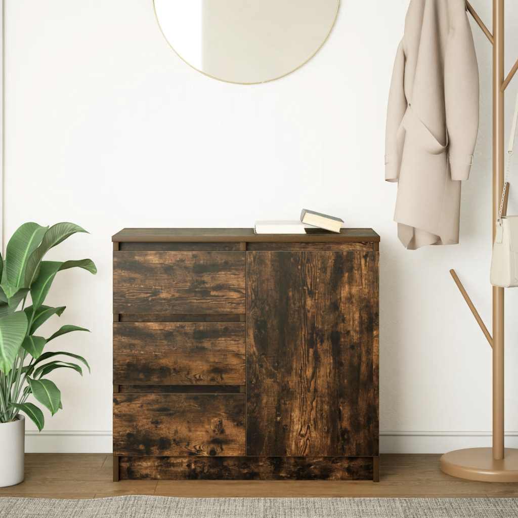 Aparador c/ gaveta derivados de madeira carvalho fumado