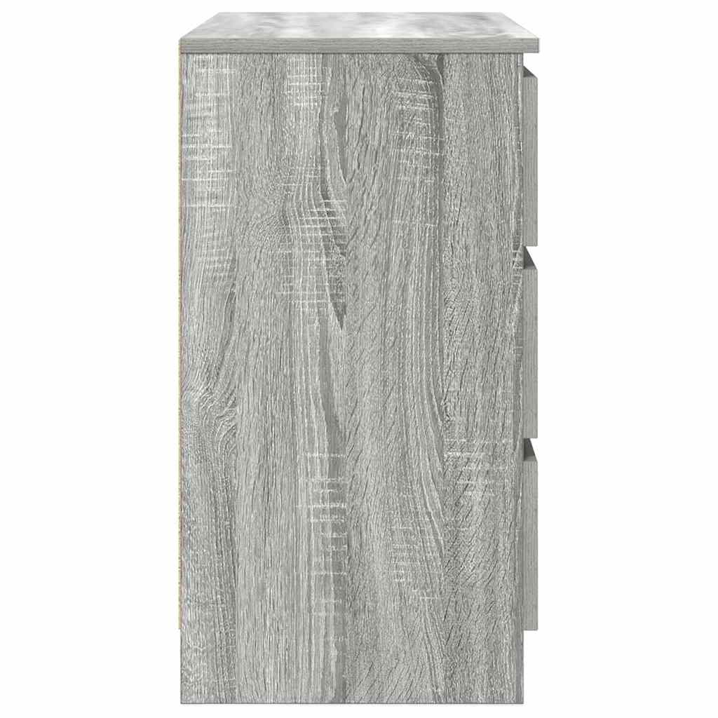 Aparador c/ gaveta derivados de madeira sonoma cinzento