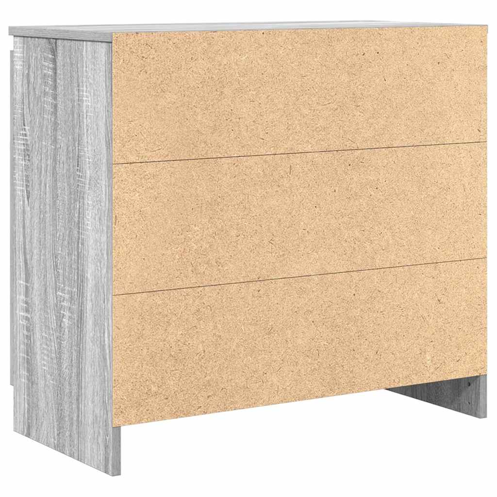 Aparador c/ gaveta derivados de madeira sonoma cinzento