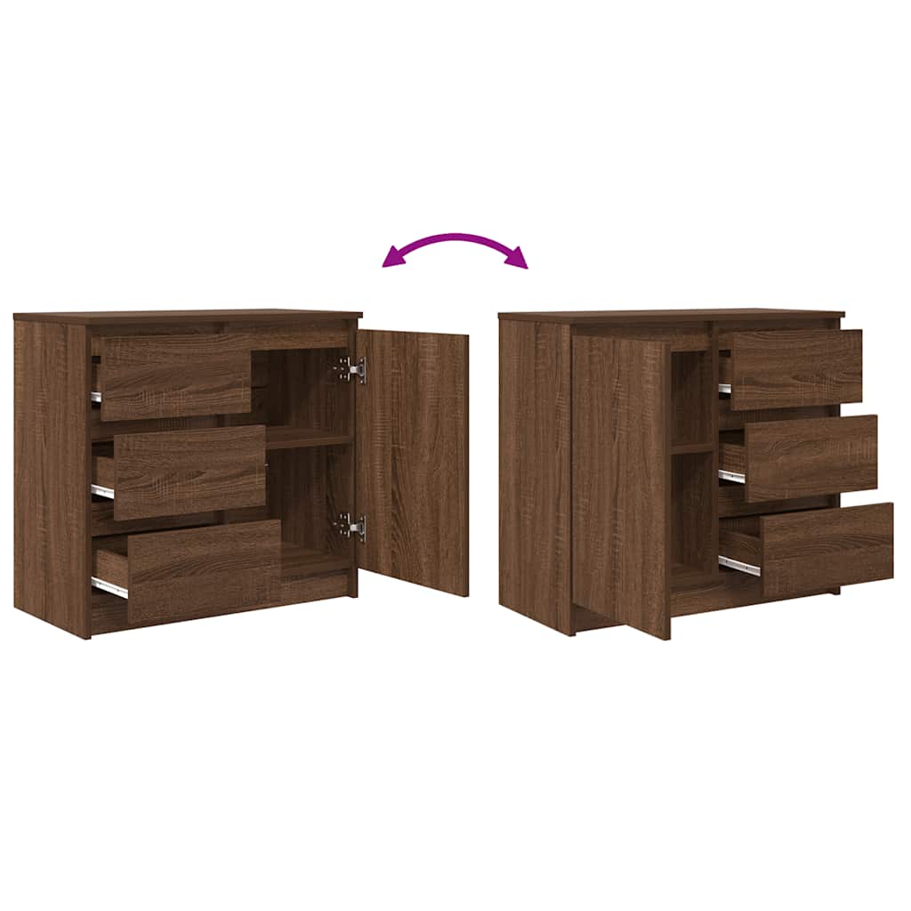 Aparador c/ gaveta derivados de madeira carvalho castanho