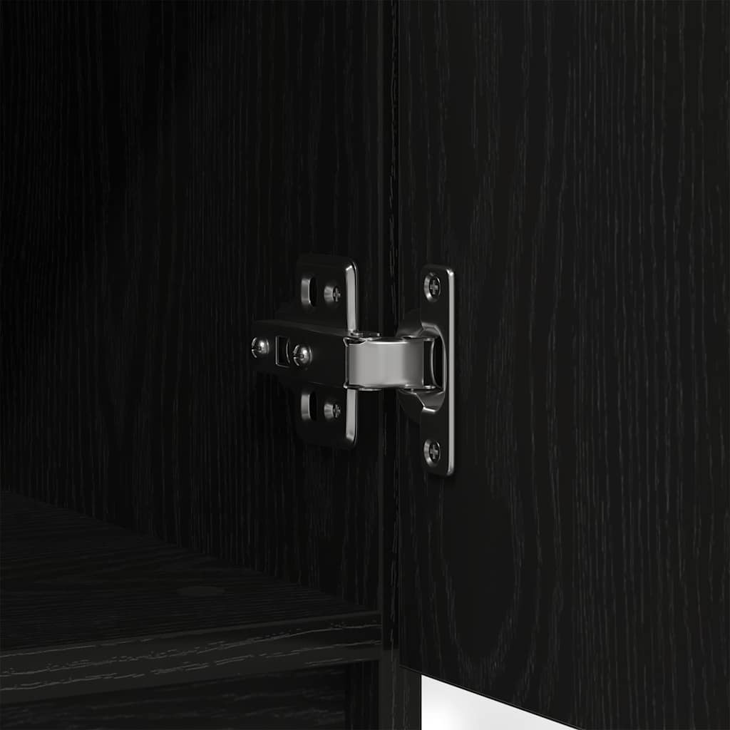 Aparador com gavetas derivados de madeira carvalho preto