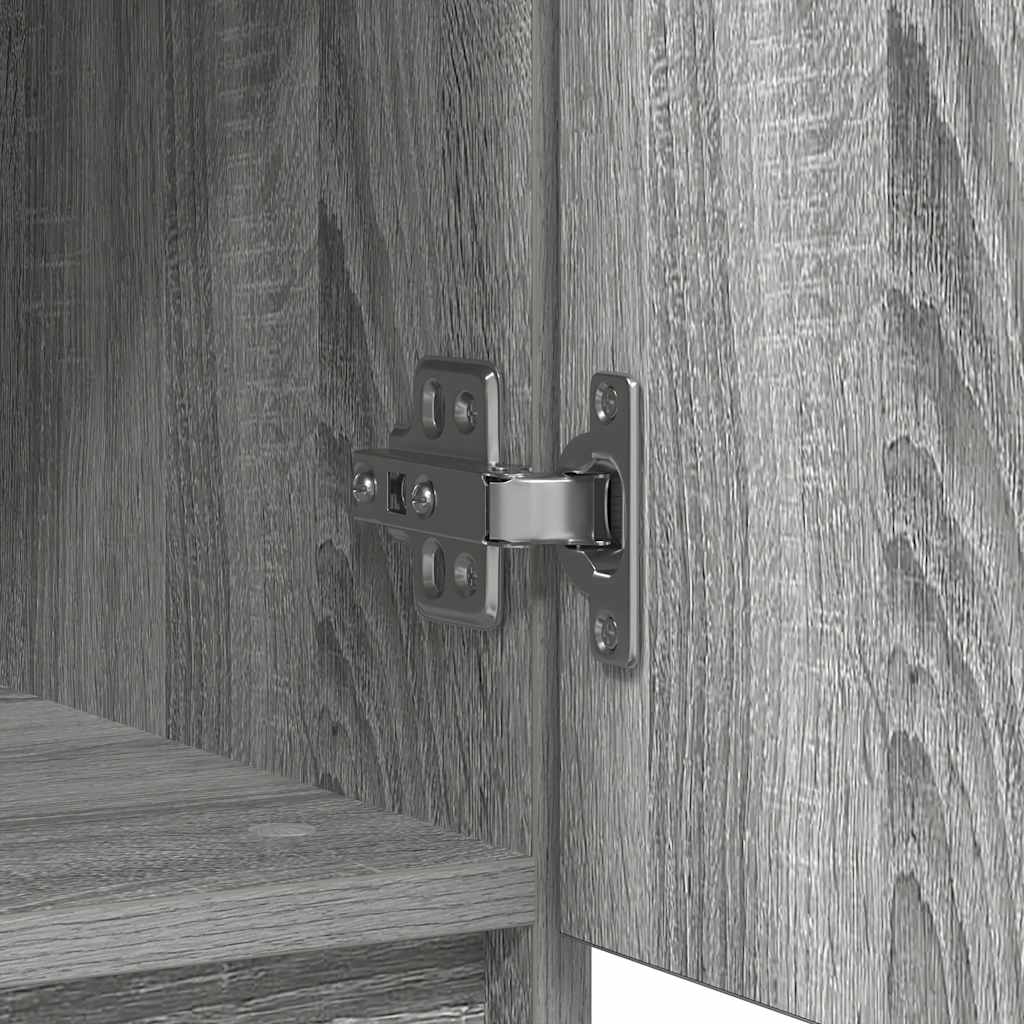 Aparador com gavetas derivados de madeira sonoma cinzento