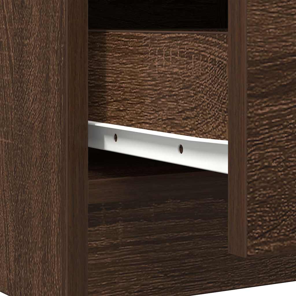 Aparador c/ gavetas 71x35x84cm deriv. madeira carvalho castanho