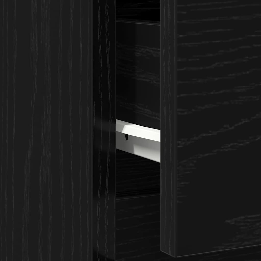 Aparador c/ gaveta derivados de madeira carvalho preto