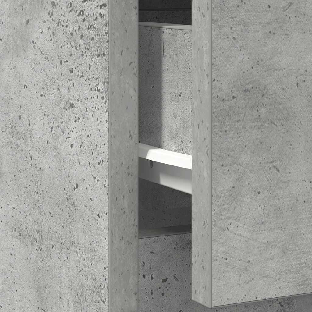 Aparador c/ gaveta derivados de madeira cinza cimento