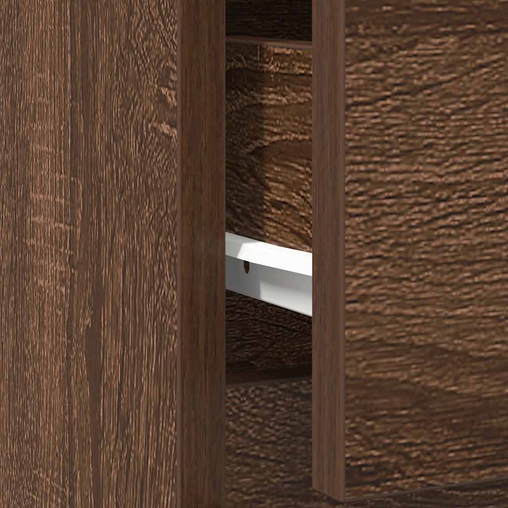 Aparador c/ gaveta 71x35x84cm deriv. madeira carvalho castanho