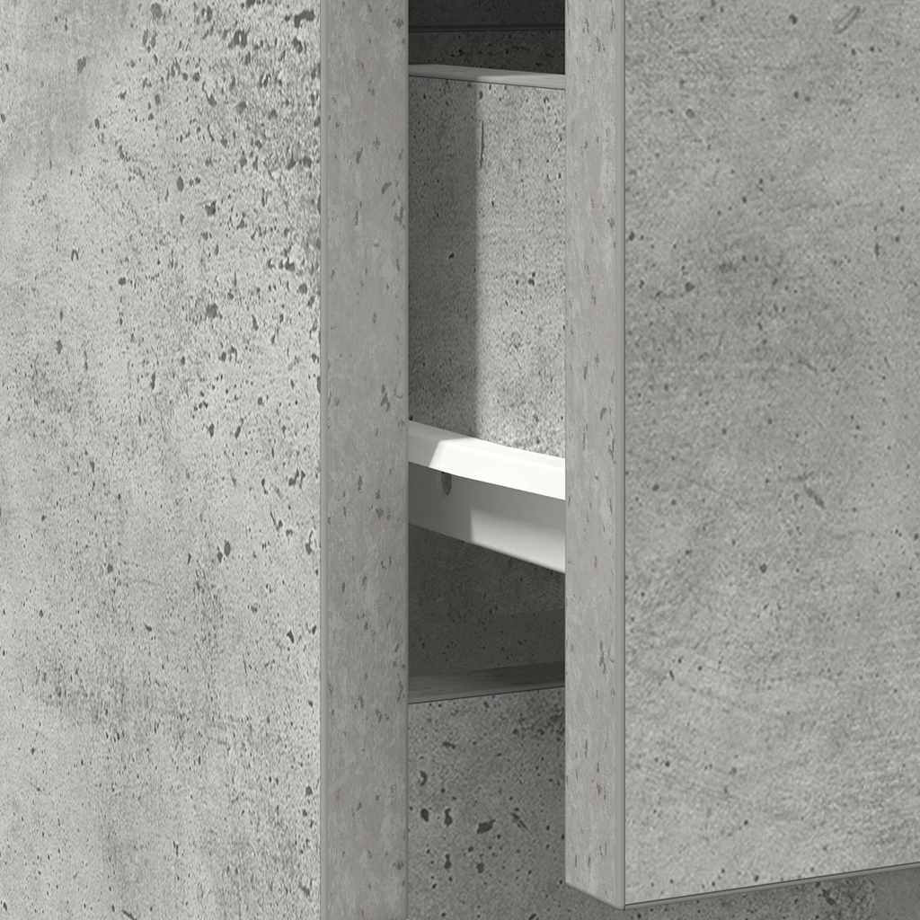 Aparador c/ gaveta derivados de madeira cinza cimento