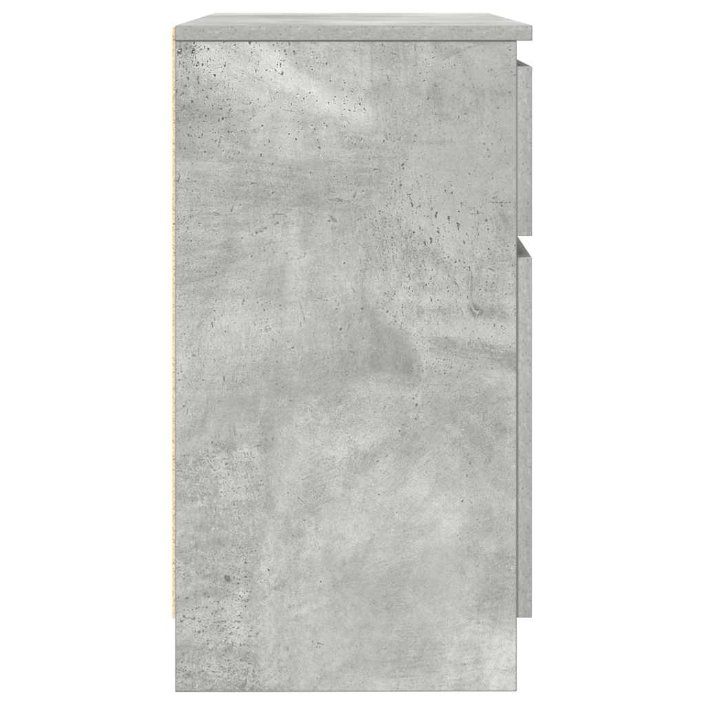 Aparador c/ gaveta derivados de madeira cinza cimento