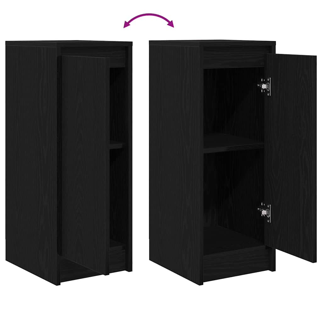 Aparador 29,5x34x76 cm derivados de madeira carvalho preto