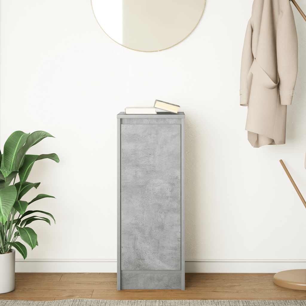 Aparador 29,5x34x76 cm derivados de madeira cinza cimento