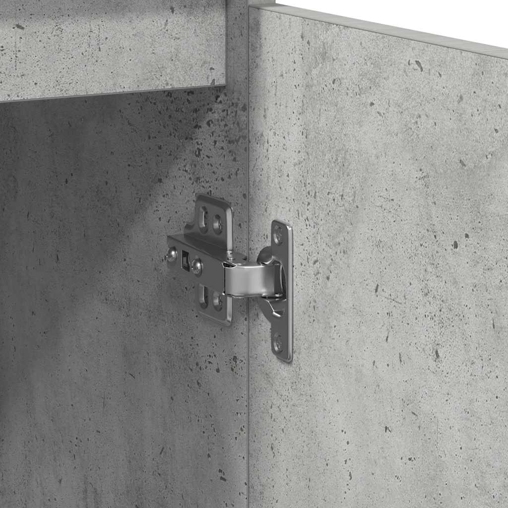 Aparador 29,5x34x76 cm derivados de madeira cinza cimento