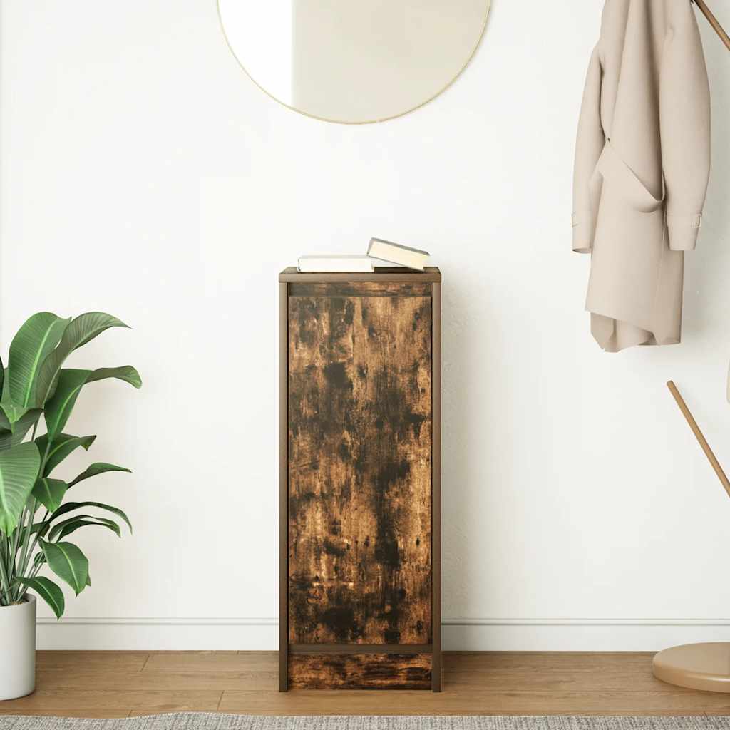 Aparador 29,5x34x76 cm derivados de madeira carvalho fumado