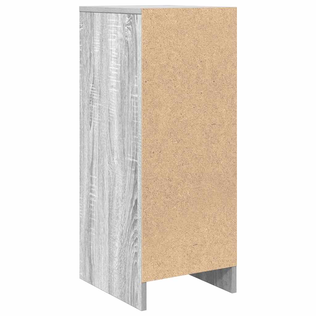 Aparador 29,5x34x76 cm derivados de madeira cinzento sonoma