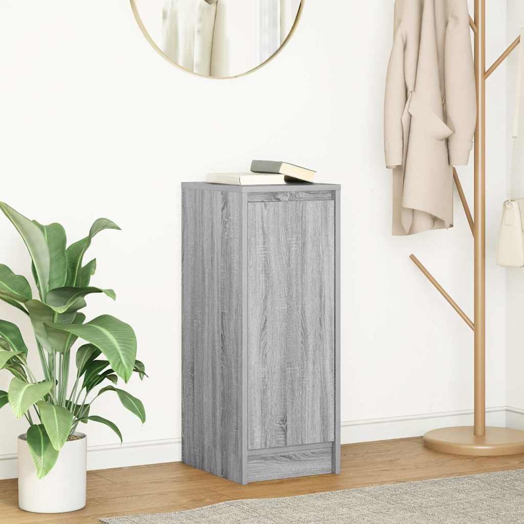 Aparador 29,5x34x76 cm derivados de madeira cinzento sonoma