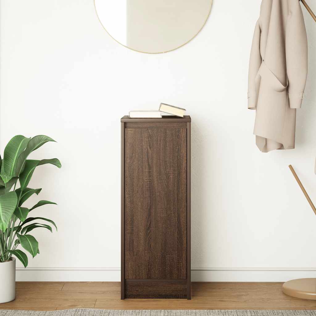 Aparador 29,5x34x76 cm derivados de madeira carvalho castanho