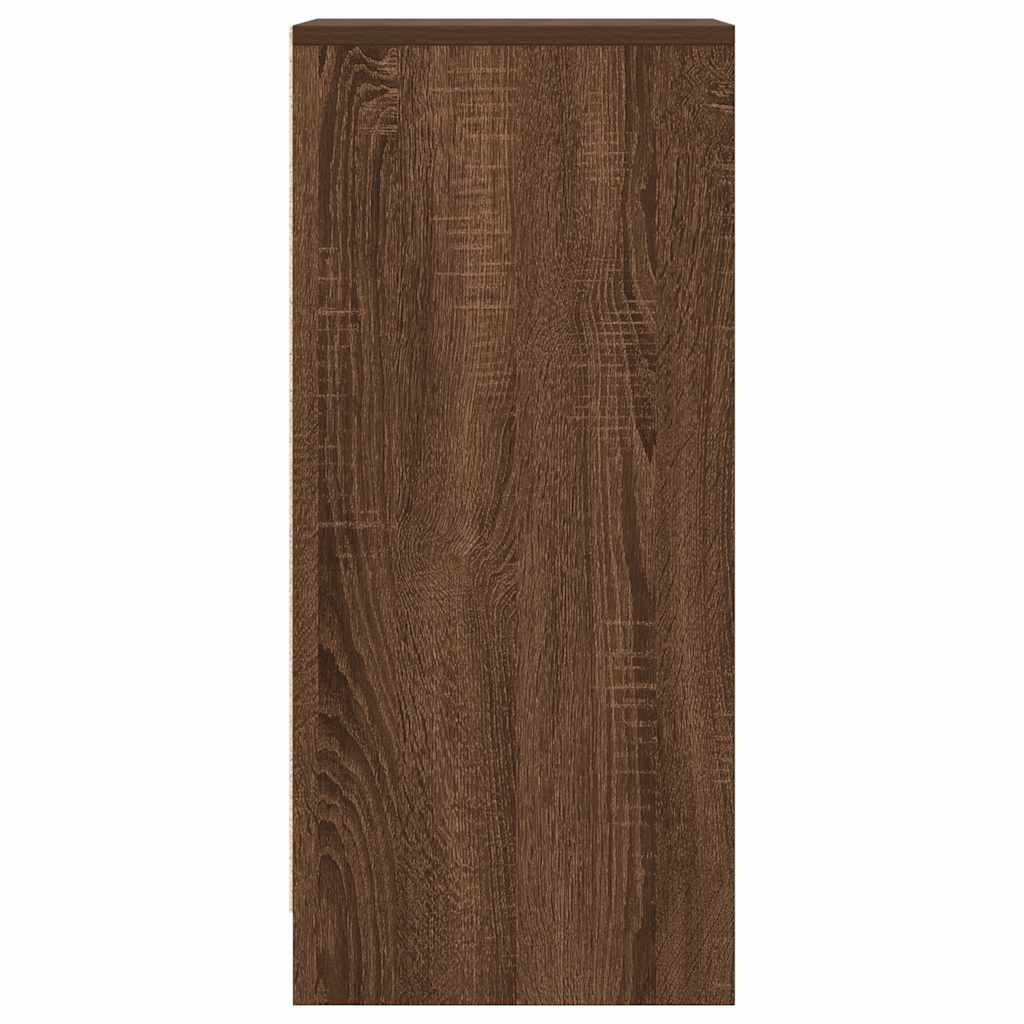 Aparador 29,5x34x76 cm derivados de madeira carvalho castanho