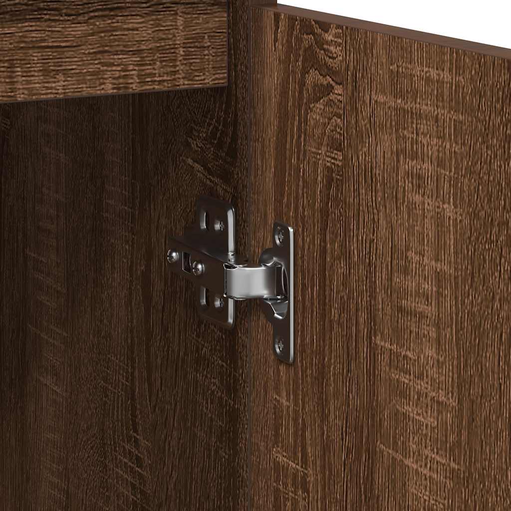 Aparador 29,5x34x76 cm derivados de madeira carvalho castanho