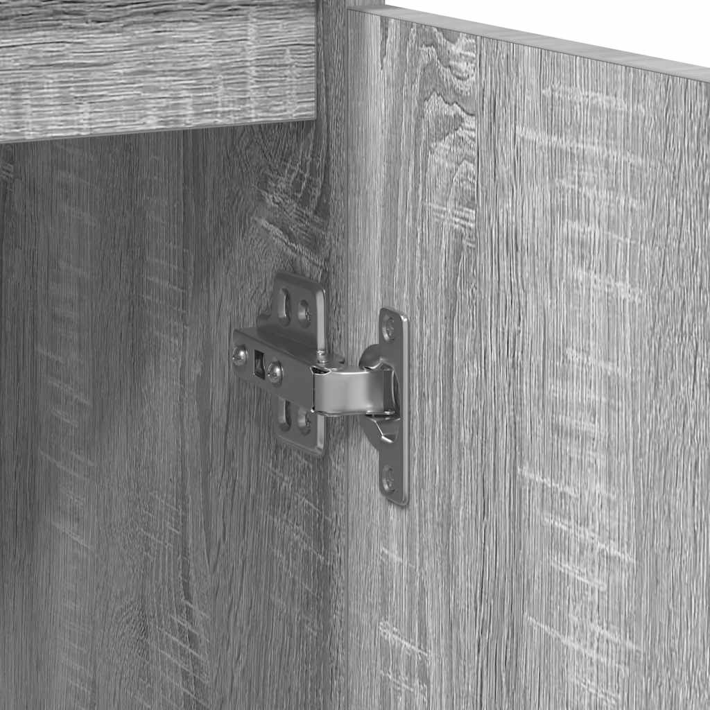 Aparador 57x34x76 cm derivados de madeira cinzento sonoma