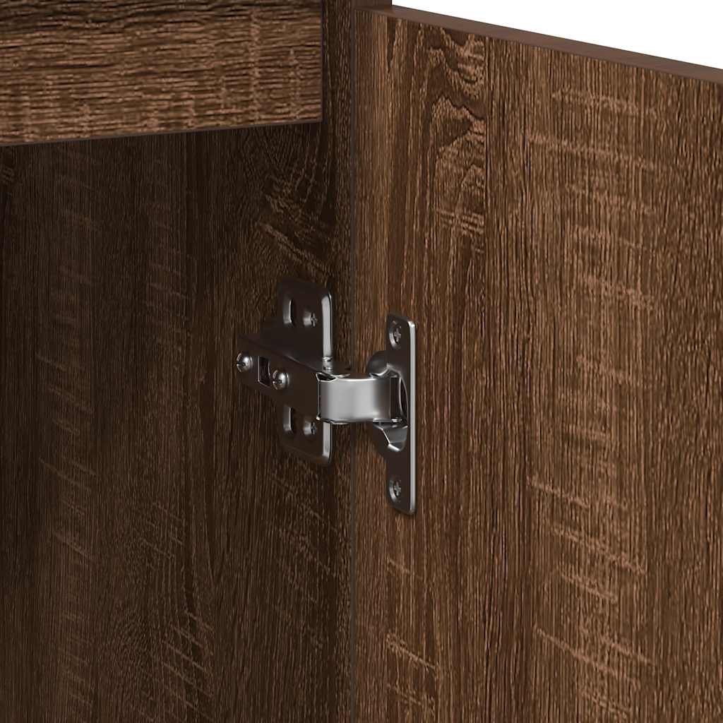 Aparador 57x34x76 cm derivados de madeira carvalho castanho