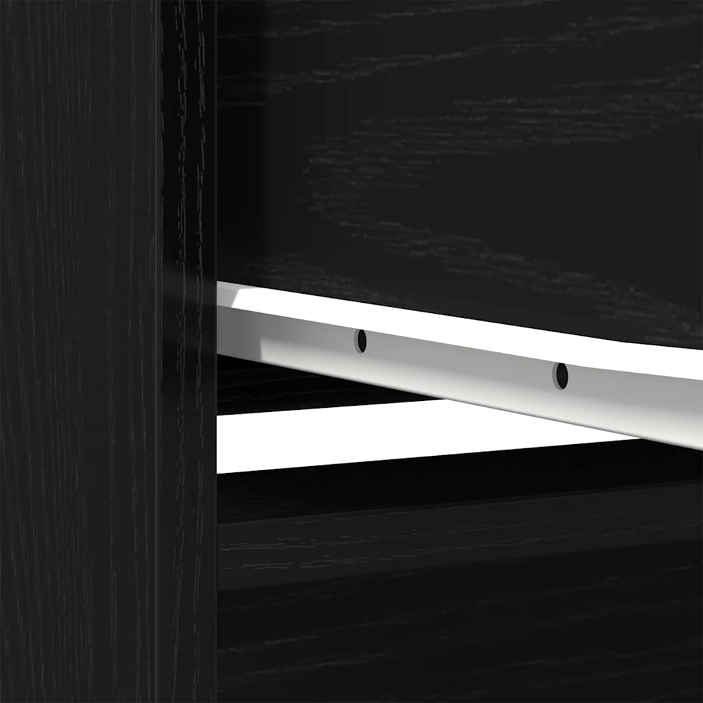 Armário com gaveta 55,5x34x119,5 cm carvalho preto