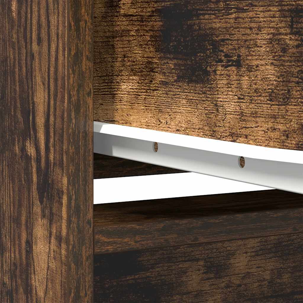 Armário com gaveta 55,5x34x119,5 cm carvalho fumado