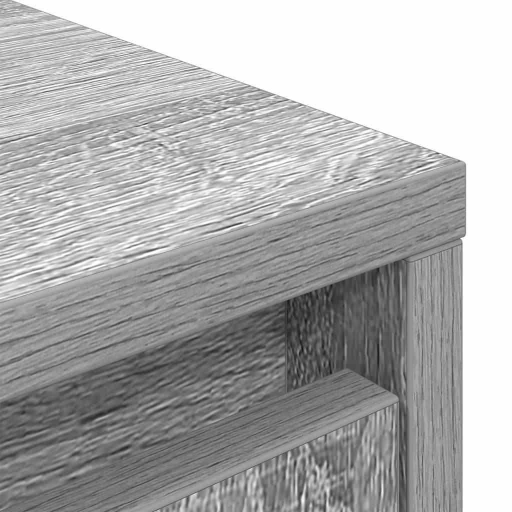 Armário com gaveta 55,5x34x119,5 cm cinzento sonoma