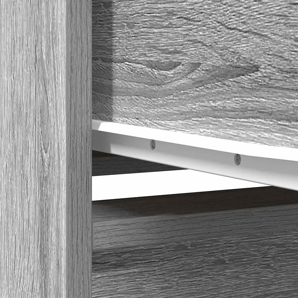 Armário com gaveta 55,5x34x119,5 cm cinzento sonoma