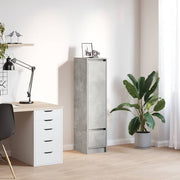 Aparador alto 29,5x34x119,5cm deriv. madeira cinza cimento