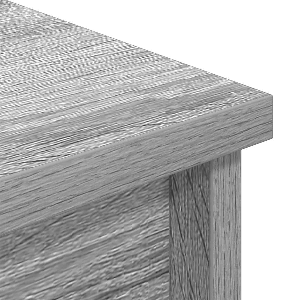 Aparador alto 37,5x35x180 cm derivados madeira sonoma cinzento