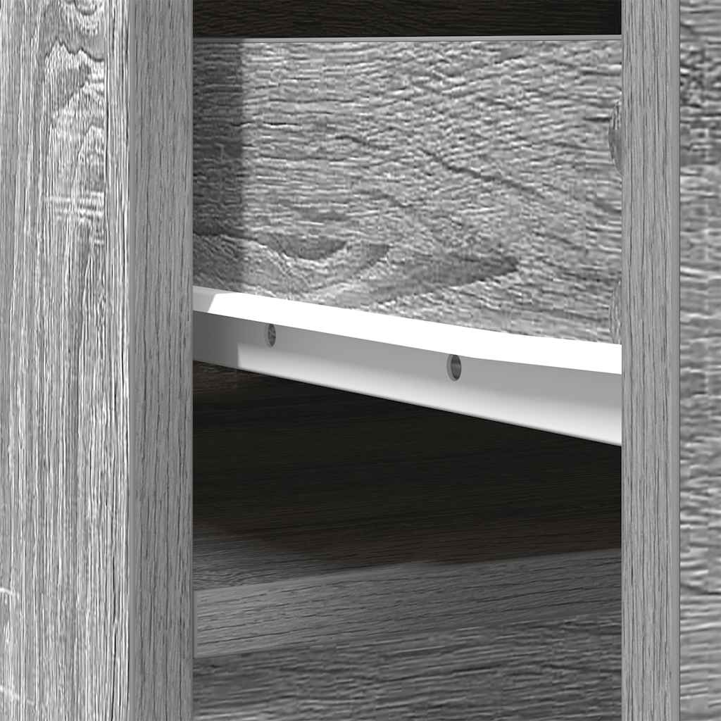 Aparador alto 37,5x35x180 cm derivados madeira sonoma cinzento