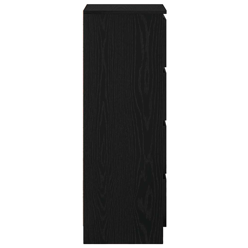 Aparador 37,5x35x99 cm derivados de madeira carvalho preto