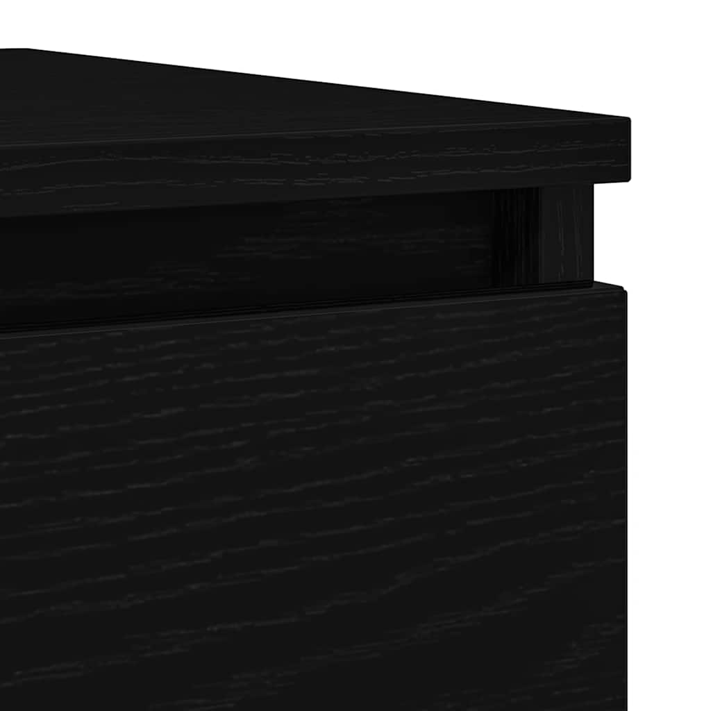 Aparador 37,5x35x99 cm derivados de madeira carvalho preto